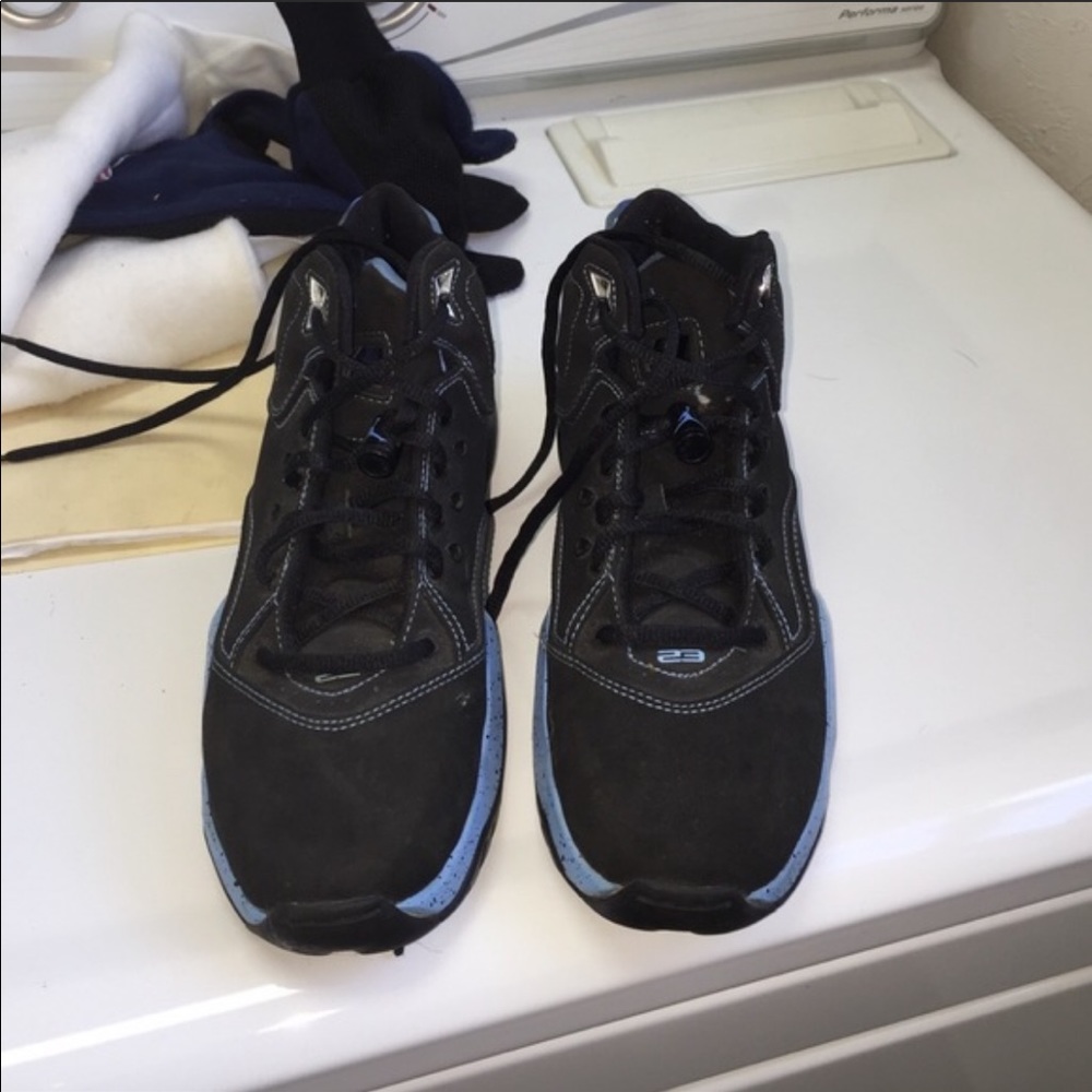 Black and blue Jordan’s